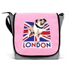 Clumsy Hooves British Bulldog Messenger Bag/Satchel | Pink | Waterproof
