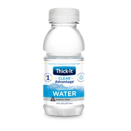Thick-It Clear Advantage Slightly Thick Water, Ready-to-Drink, Digestible Swallowing Aid, Hydration on the Go, Convenient & Ready-to-Use, No Mixing Needed, 8 oz Bottle (24 Pack)