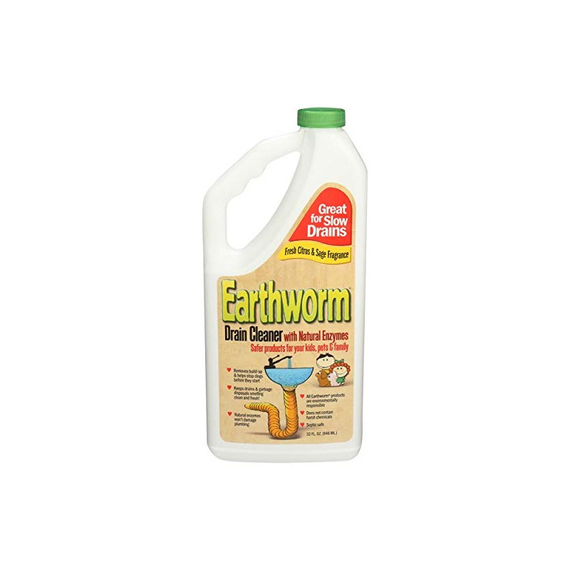 Earthworm Drain Cleaner, 32 FZ