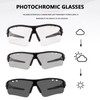 Eninedeuisou Cycling Glasses, Self-tinting Sunglasses, Men, Women, Sports Glasses, UV400
