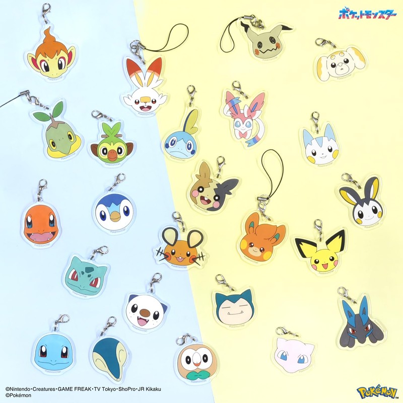Gourmandies Pokémon Mobile Acrylic Strap Hinoarashi POKE-885L