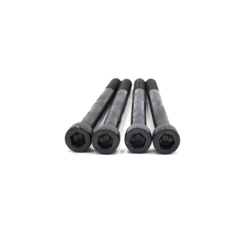binifiMux 4pcs M10 x 130mm Black Socket Cap Bolts Screws