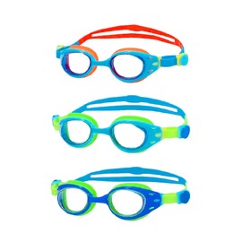 YUENREE Unisex-Child Swim Goggles - 3 Pack Kids Swimming Goggles for Children Boys Girls Ages 6-12 - No Leak, Anti-Fog, UV Protection, Easy to Adjust and Non Slip - with 3 Hard Travel Cases