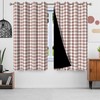 ggaimwf 117 x 138 cm Plaid Eyelet Curtain Buffalo Check