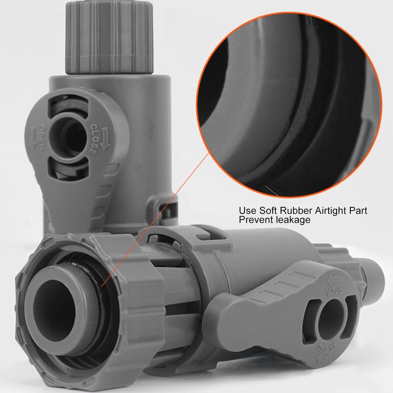 Aquarium Water Control Connector Double Valve Leakage Proof Quick Release