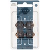 My Style Small 1.5 cm Nylon Hair Claw Clip Brown