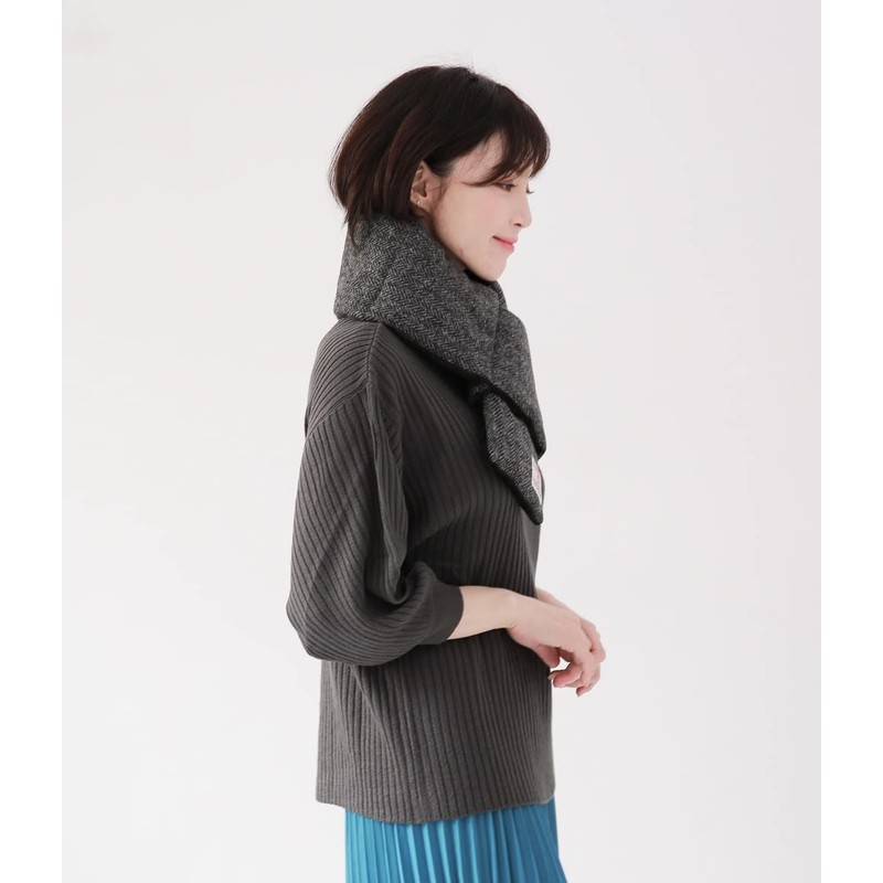 Sleeping Sheep Harris Tweed Short Scarf, Padded, Unisex, Easy to