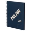 MILAN® A5 Hardcover Spiral Notebook 80 Sheets 95gsm 430 Since