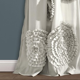 Lush Decor Serena Window Curtain, Light Grey, 137 x 213 cm