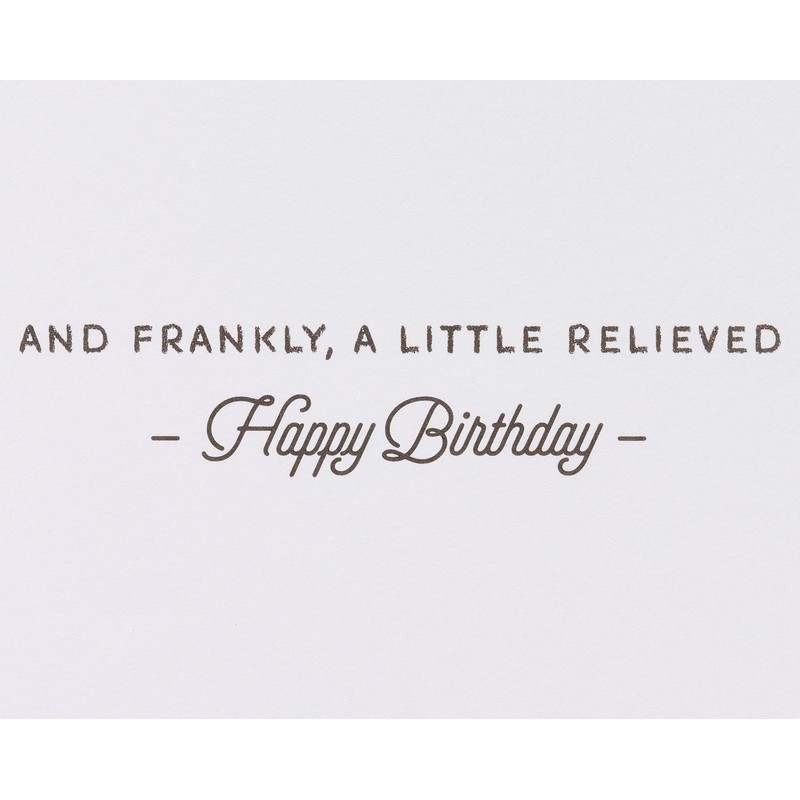 Papyrus Funny Birthday Card (Relieved)