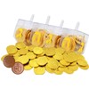 The Dreidel Company 6-Pack Dreidel Filled with Hanukkah Chocolate Gelt