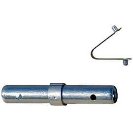 (10 Pack) Scaffolding Coupling Pin 1-7/16"OD x 9"L w/ 1" Collar & Spring Rivet (Size #7 or C - Scaffold Frame)