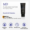 MD Flawless Factor BB Cream para cobertura, brillo de la