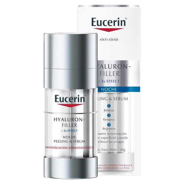 Eucerin Sérum efecto peeling noche Ácido Hialurónico, Hyaluron Filler, 30