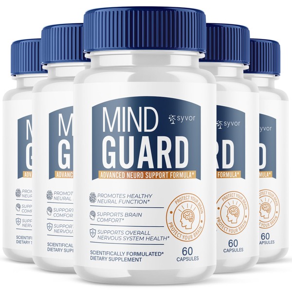 (5 Pack) Mind Guard Capsules, Official Mind Guard Pill with