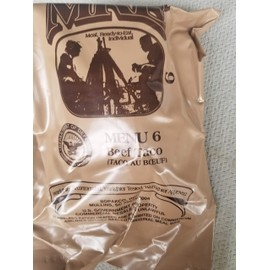 LoJo Surplus 2022 Genuine Military MRE Meals Ready to Eat with Inspection Date 2022 or Newer (Beef Taco)
