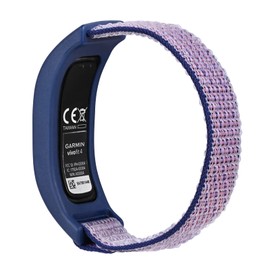 C2D JOY Sport Mesh Nylon Bands Compatible with Garmin Vivofit 4 tracker Replacement Bands with Case (M, Midnight Blue)