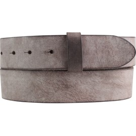 BELTINGER Interchangeable belt made of soft full cowhide leather, used look without buckle, 4 cm, press stud belt for men and women, 40 mm, vintage look, brown, 90 cm (Gesamtlänge 105 cm)