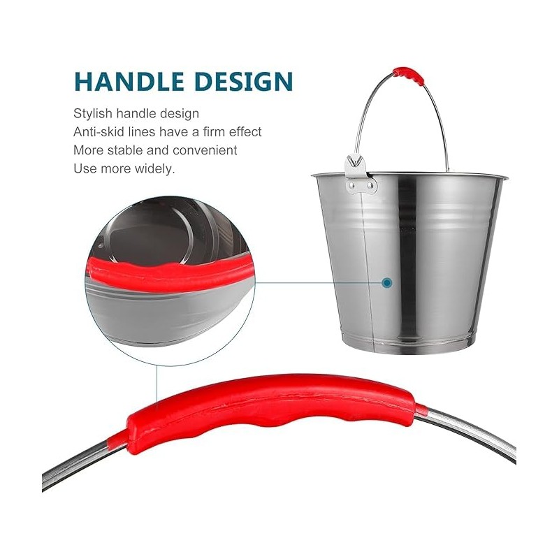 Mayuela – Metal Bucket – Tin Bucket – Stainless Steel