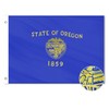 VICDRIA Oregon State Flag, 4x6 Ft, Deluxe Full Embroidered Heavy