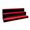 31" 3 Step Tier LED Lighted Shelves Illuminated Liquor Bottle