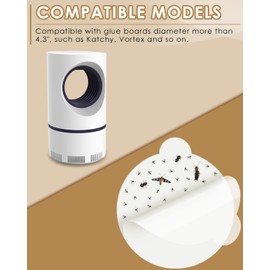 30 Pack 4.3” Replacement Glue Boards for Katchy, Indoor Glue Boards Refill Sticky Cards Compatible with Katchy, for Fenun and Other Models (White)