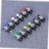 Hohopeti Set of 12 Mini Spst Momentary Latching Push Buttons