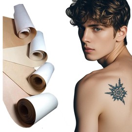 Tattoo Cover Up Tape, 1 Roll Ultra Thin Patches for Concealing Tattoos, Scars, Birthmarks, Invisible, Waterproof, Breathable Makeup Skin Tone Concealer Stickers for Flawless Coverage (10cmx2m,brown)