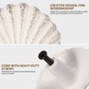 jojofuny 2pcs Seashell Knobs Beach Themed Scallop Shells Handle Pulls