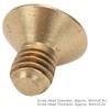 50Pcs Countersunk Hex Socket Screws Pure Copper Flat Head Hardware