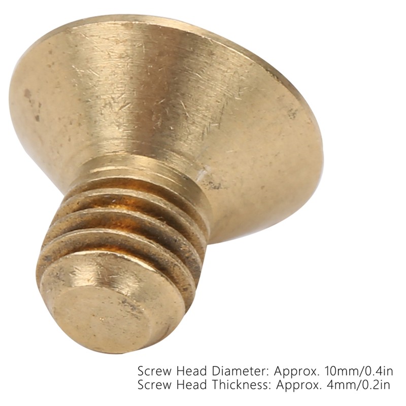 50Pcs Countersunk Hex Socket Screws Pure Copper Flat Head Hardware