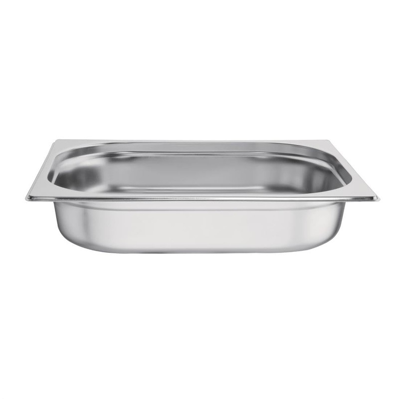 Vogue Stainless Steel 1/2 Gastronorm Pan 4Ltr/65mm Deep Food Container