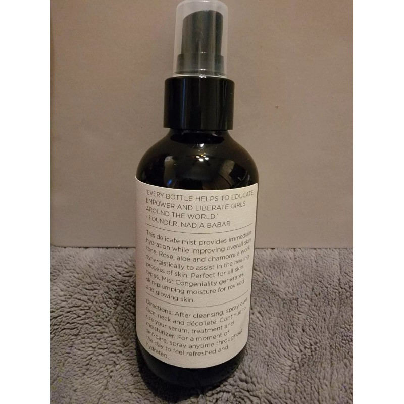 Kalos Mist Congeniality Rose Water Hydra-Mist 4oz Spray 100% Naturally