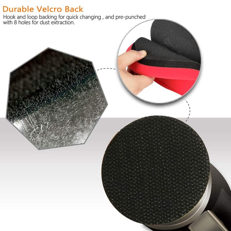 Air Orbital Sander Stable Performance Low Power Consumption Zinc Alloy