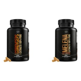 Kit Vitalidad Hongo Cordyceps Extracto 100 Puro 180 Cápsulas  Melena De León 180 Cápsulas                                                             