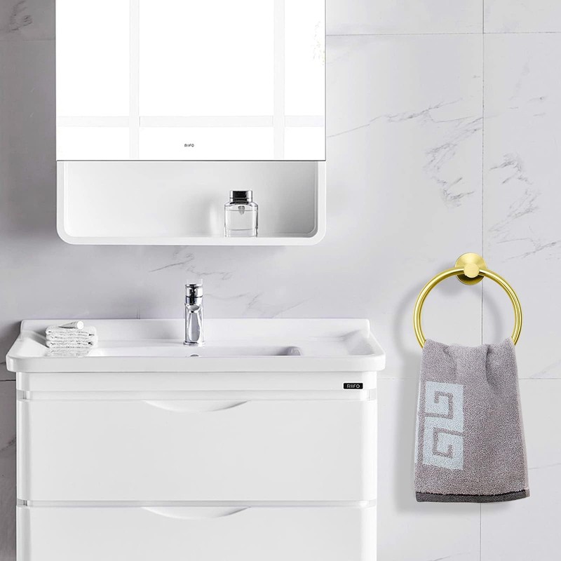 ieron Round Towel Hanger, Multifunctional Hook, Bath Ring Hand Towel