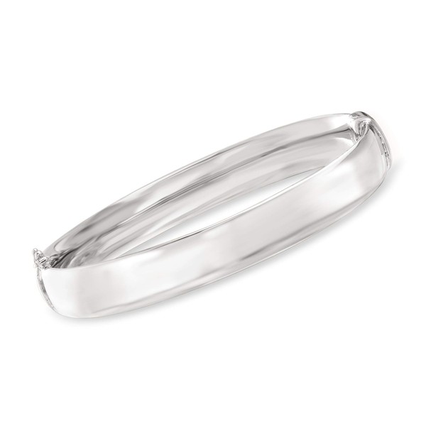 Ross-Simons 10mm Sterling Silver Bangle Bracelet. 7 inches