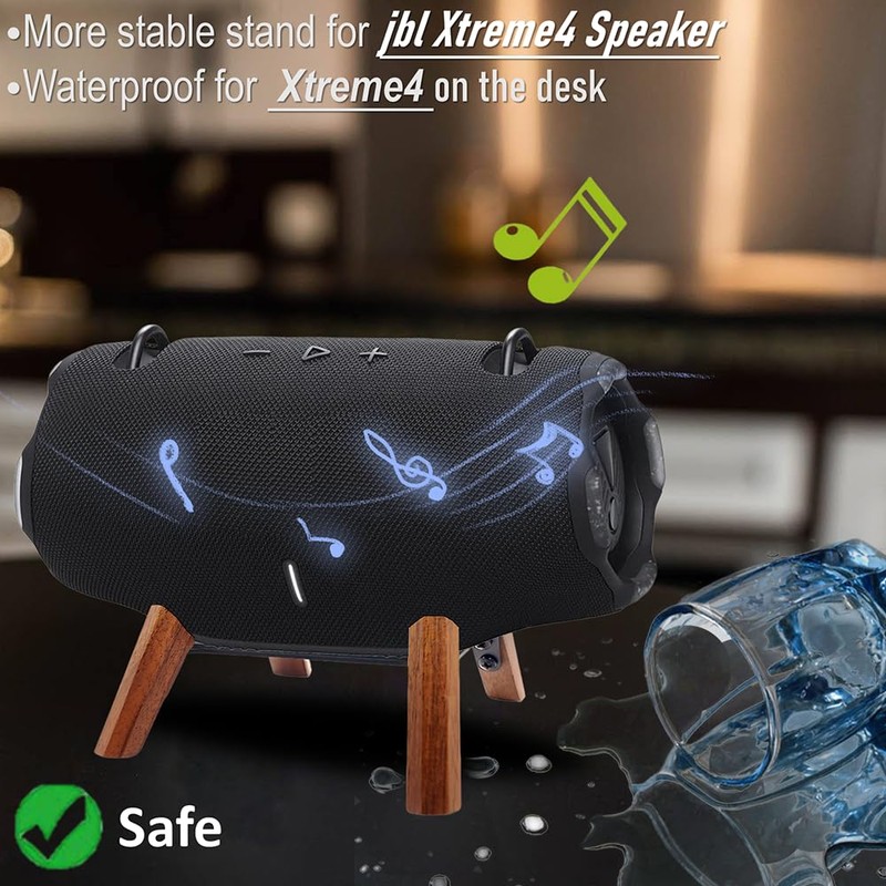 Real Wood Stand comparible for jbl Xtreme 5,Xtreme 4 Speaker,Walnut