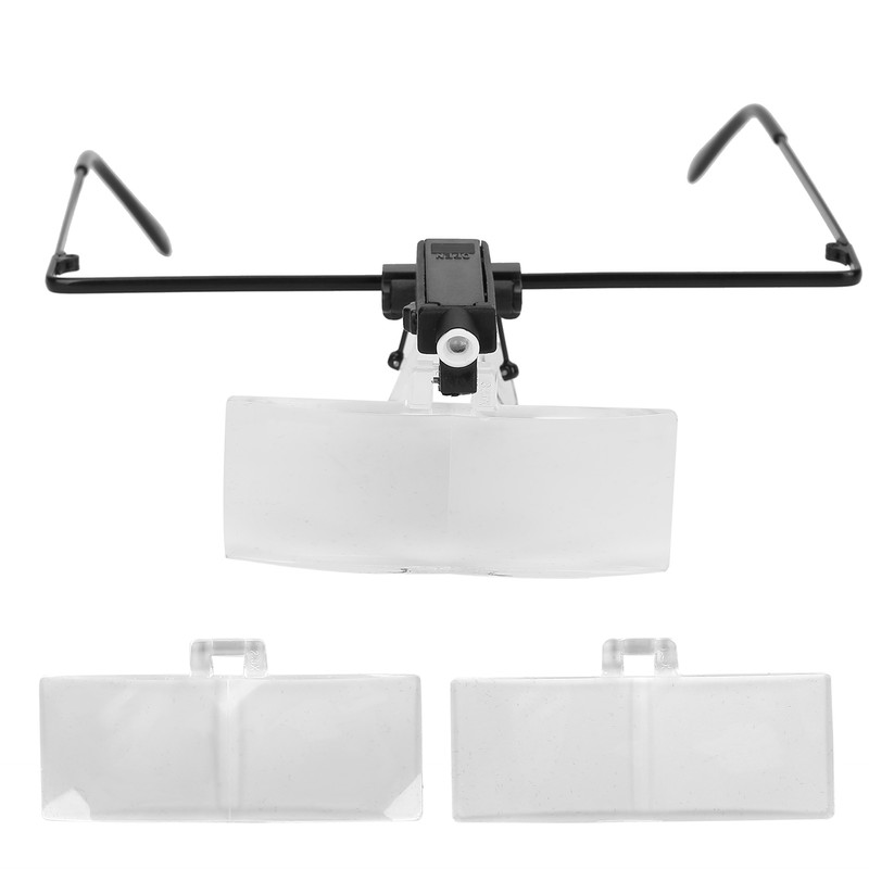 Eyeglasses Magnifier LED Light Hands Free Magnifying Glass for Watch