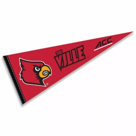 College Flags and Banners Co. Louisville Cardinals 12 in X 30 in ACC College Pennant