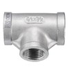 sourcing map Tee Pipe Fitting (1/2" x 3/4" x 3/4")