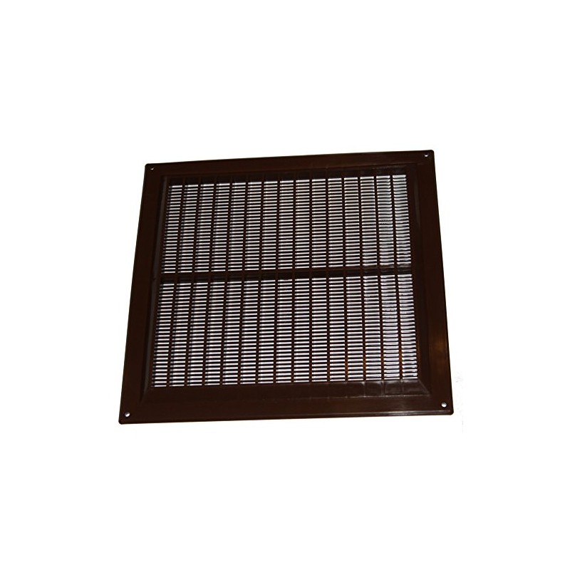Air Ventilation Plastic Grill Cover 250mm x 250mm/Brown
