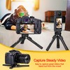 Zeadio Metal Camera Mini Tripod, Adjustable Heights Desktop Vlog Tripod