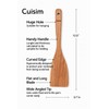 Cuisim Wooden Spatula For Cooking -100% Teak Wood Flat Turner,