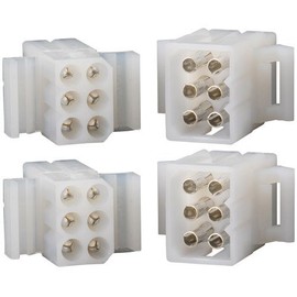 Molex (6-Circuits) w/18-24 AWG Standard .062" Pins, Pitch (Pack of 2 Complete Set)