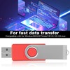 USB Flash Drive Candy Red Rotatable Portable Storage Memory Stick
