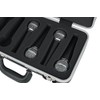 Gator GM-6-PE Estuche para 6 Micrófonos, negro