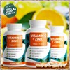 Vitamin C + Zinc (365 Tabs) - Optimal High Dose: