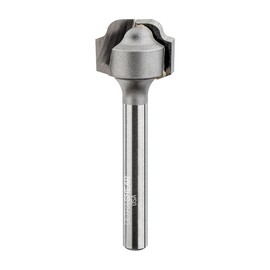 Ultra-Shear Juice Groove Router Bits, 3/16" Radius, 1/4" Shank, Carbide Tip, 2 Flute, USA Made CNC Bits for Cutting Board Grooves - US25L18JG