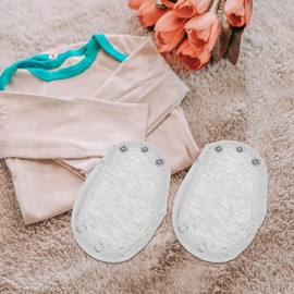 Baby Hayi Extension - 4 Pack Double Layer Cotton Bodysuit Extenders for Babies Soft and Breathable Grey 5.11 X 3.54 Inches for Extra Warmth and Comfort